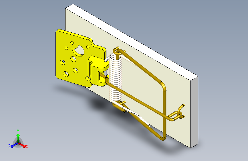 简易捕鼠器模型