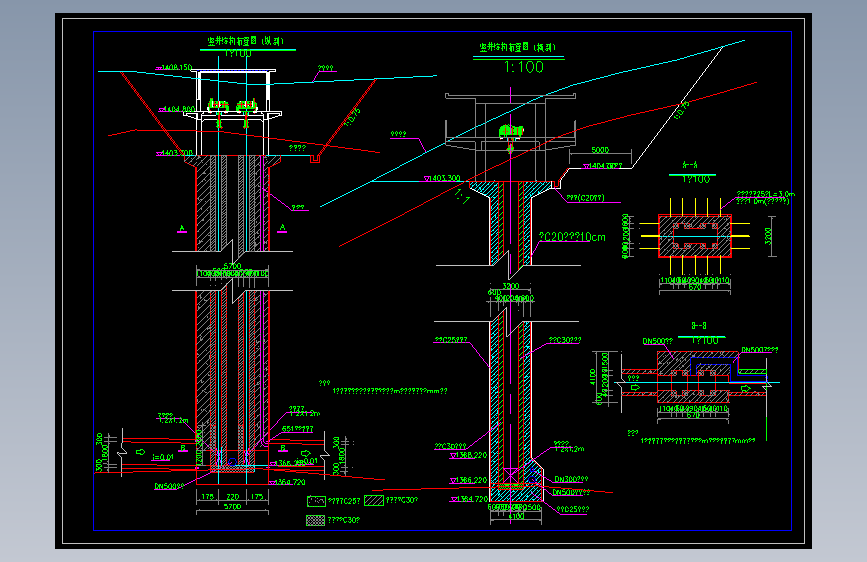 水库取水竖井设计图