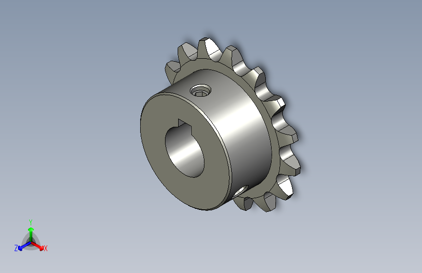 链轮-35B(06C)15齿-市购见图加工(米思米型号BSP35B15-N-15)