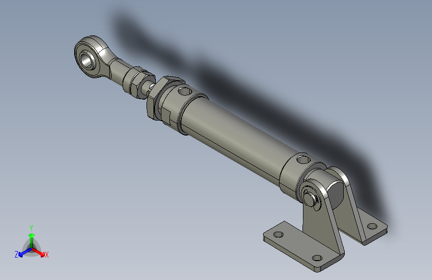 气动伸缩杆 装配