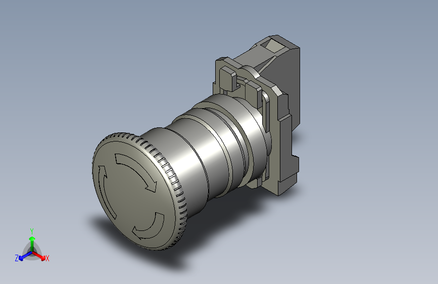 蘑菇头自锁急停按钮NP2-BS542