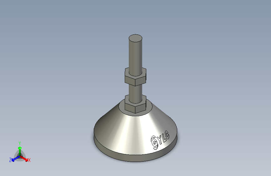 尼龙万向脚杯GY-50W-M8-L50