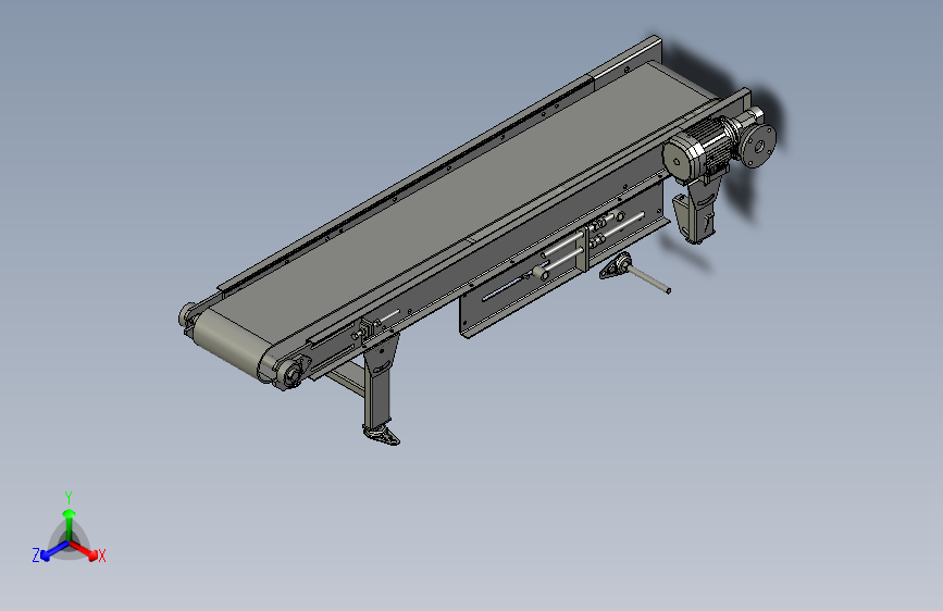 皮带输送机电机链轮驱动