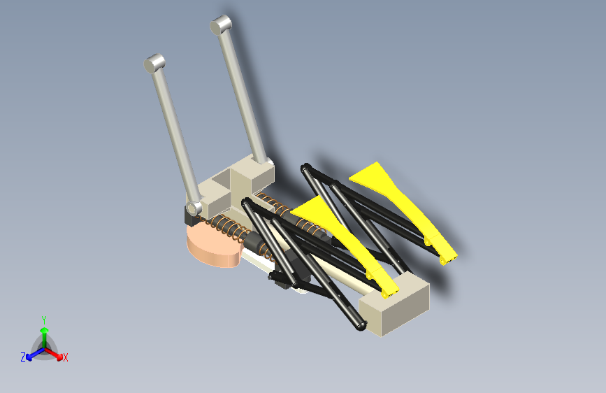 机创仿生跳跃青蛙三维设计