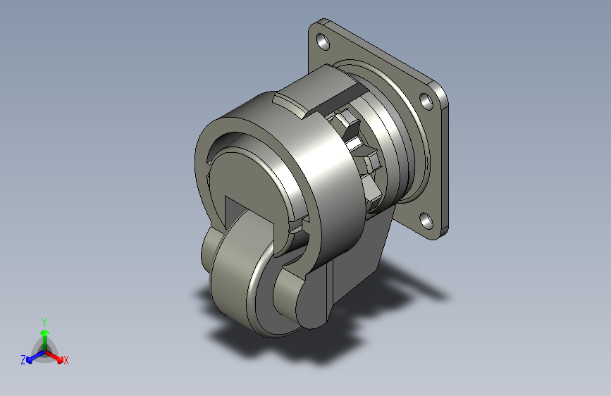 HLCY05一体型铝型材用脚轮EL-63P-H