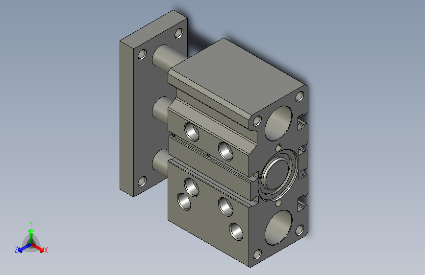三轴气缸TCL25x20S_0_+_DMSG-2_亚德客