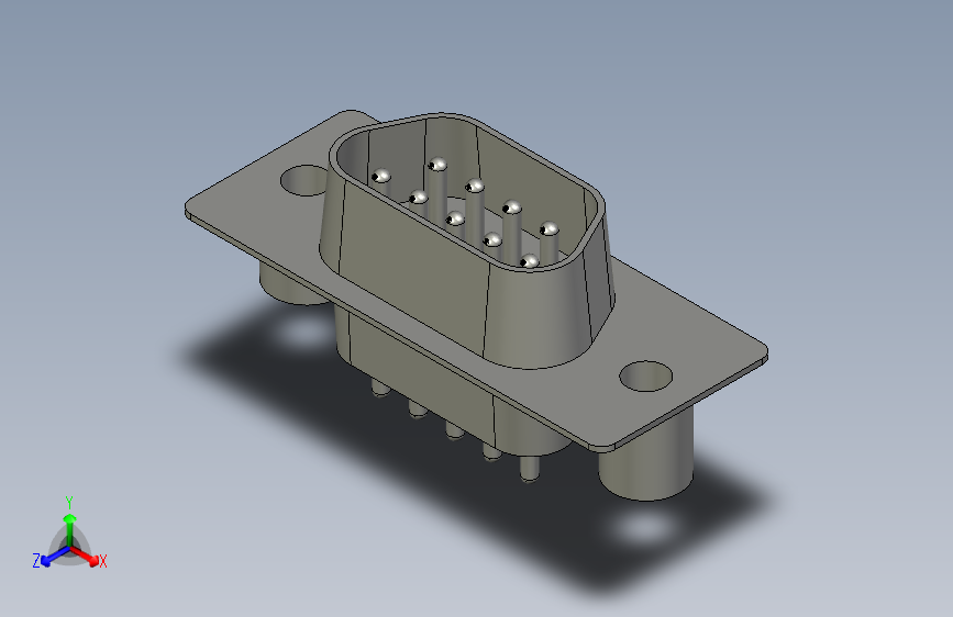 数据接口模拟-DB9尺寸有差别