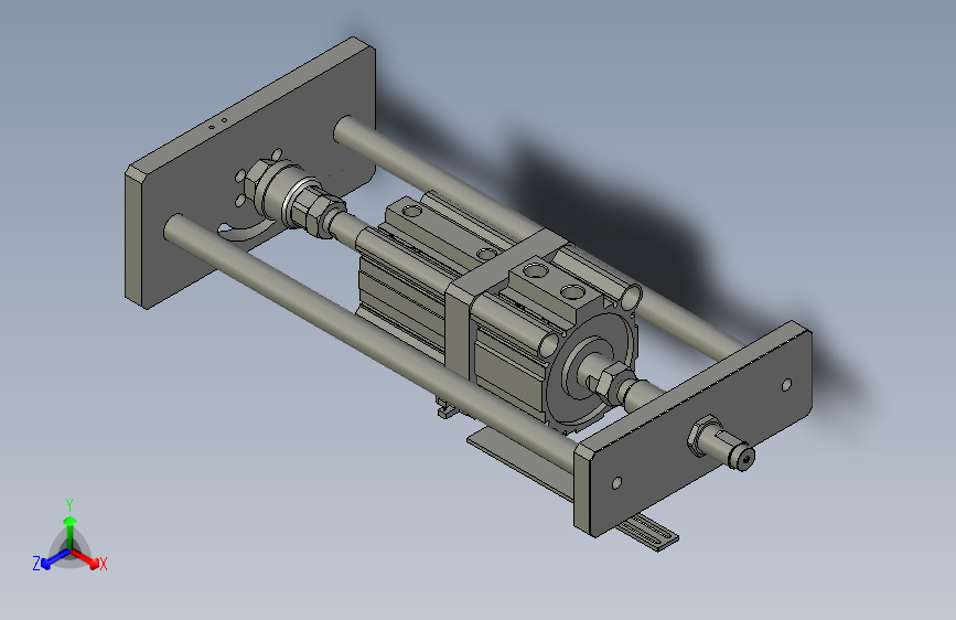 双行程铆压气缸