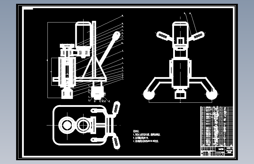 钢轨波磨电动砂轮打磨机结构设计（二维+说明书）