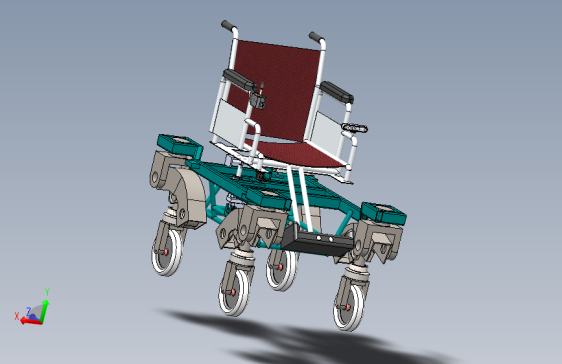助行混合轮腿轮椅