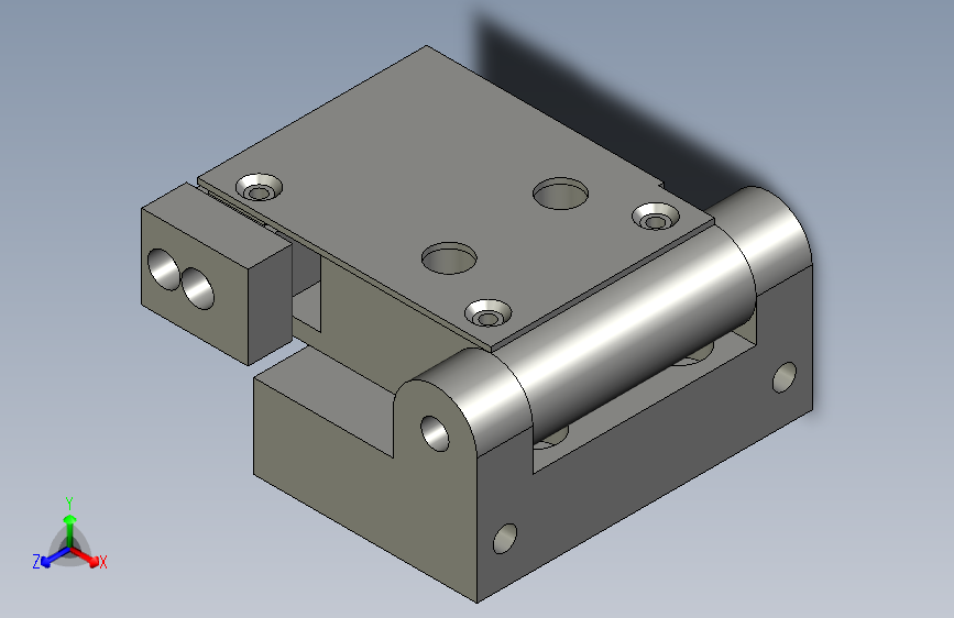 Lip裁切机定位块装配体-左122