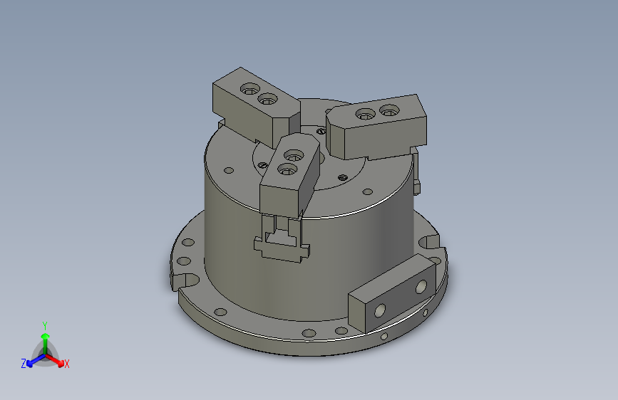 MO系列前置立式中空动力卡盘MO-6