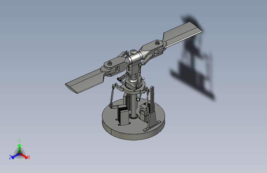 玩具直升机主旋翼结构