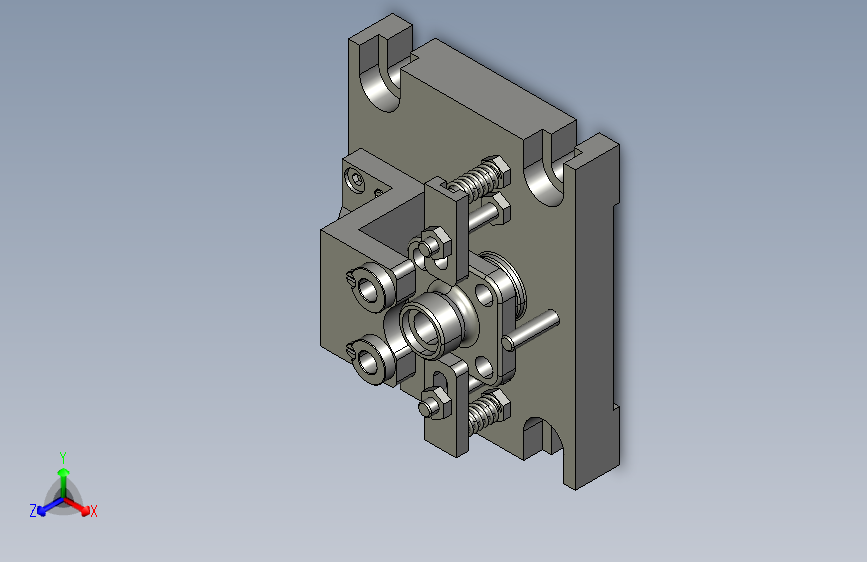 阀盖钻4-Ф14孔夹具设计夹具设计三维proe图