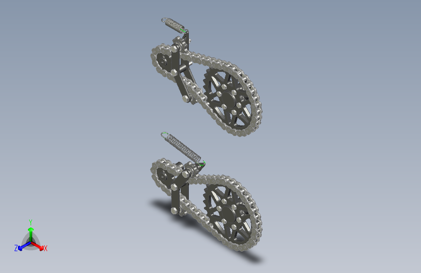 正反旋转链条张紧器结构