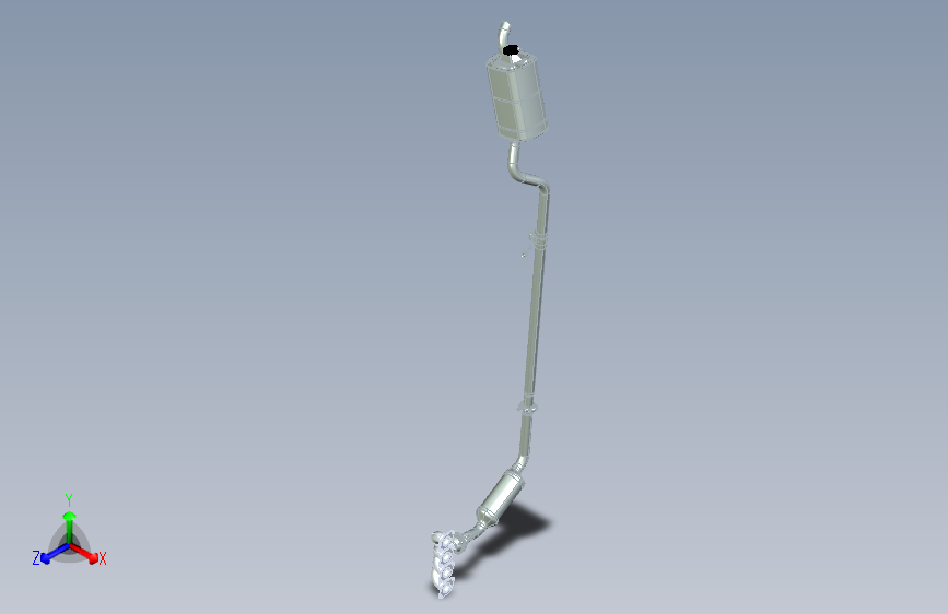 自制吉普车排气管结构