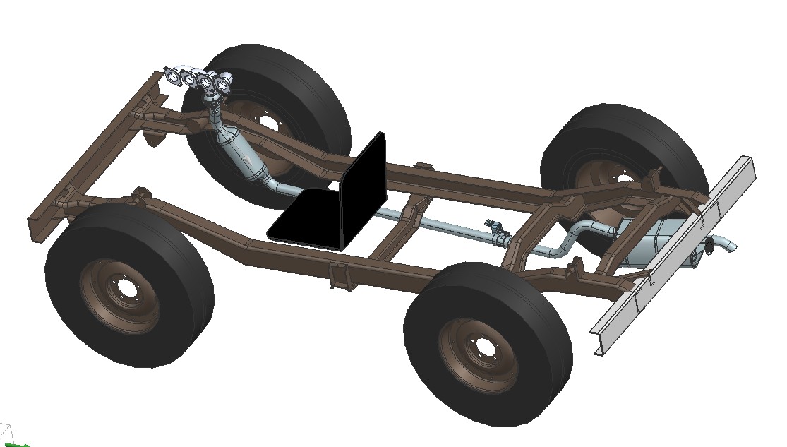 自制吉普车排气管结构