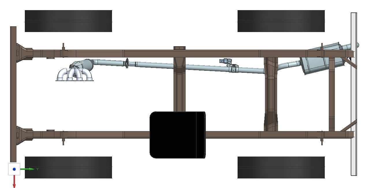 自制吉普车排气管结构