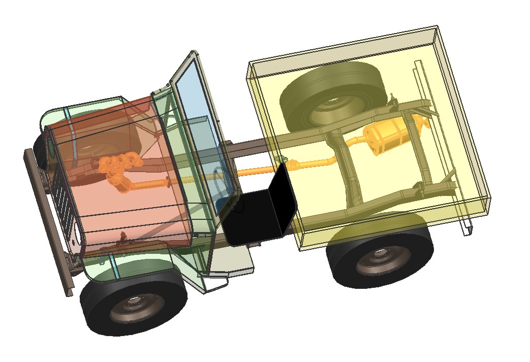 自制吉普车排气管结构