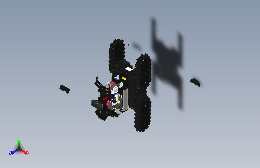 4个翻转臂的ROS履带车