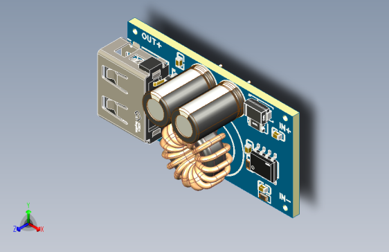 USB QC3.0快充电源模块