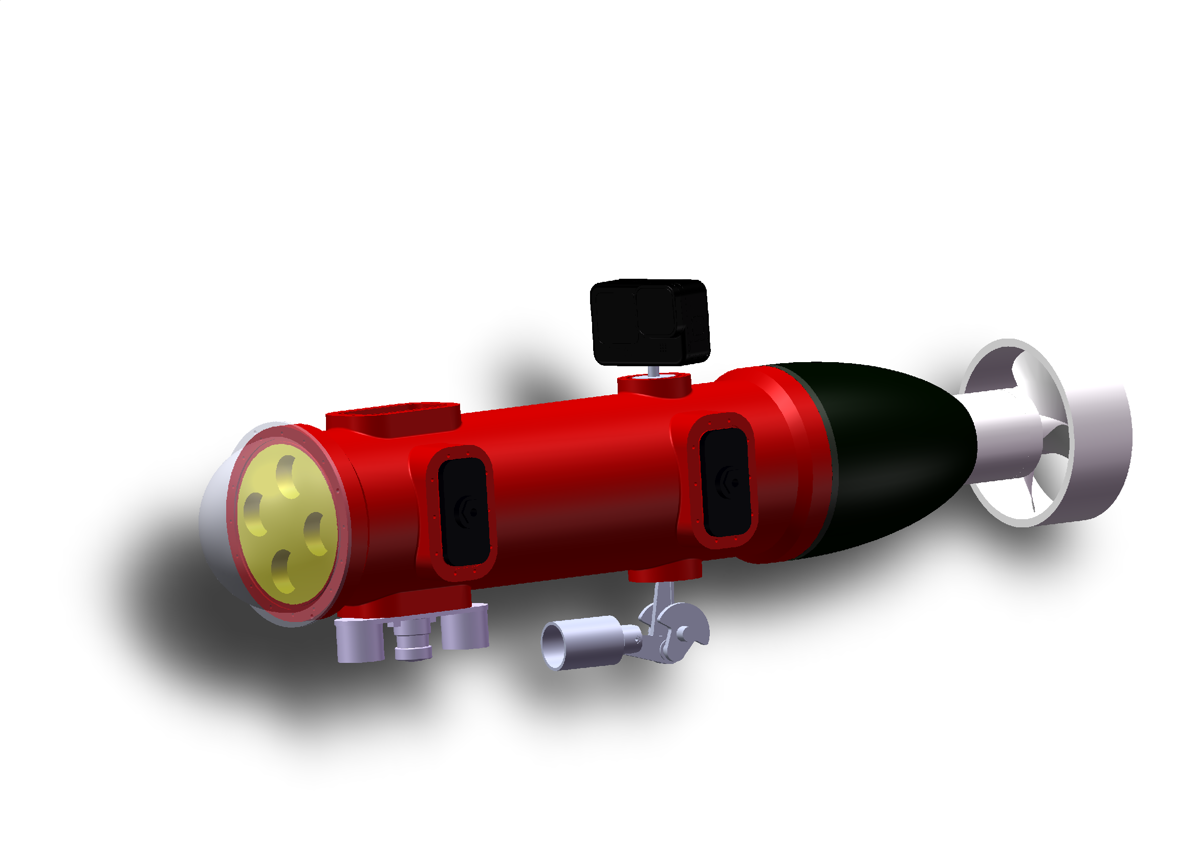 搭载 GoPro 的遥控潜水器(ROV)