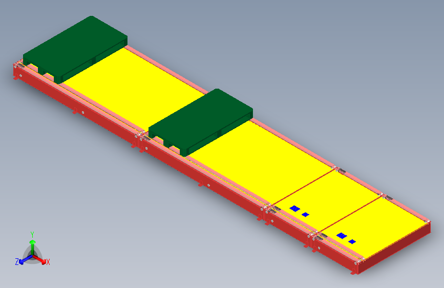 多宽度托盘链式输送机