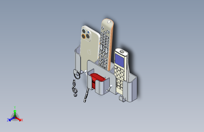 多功能支架手机电视遥控器