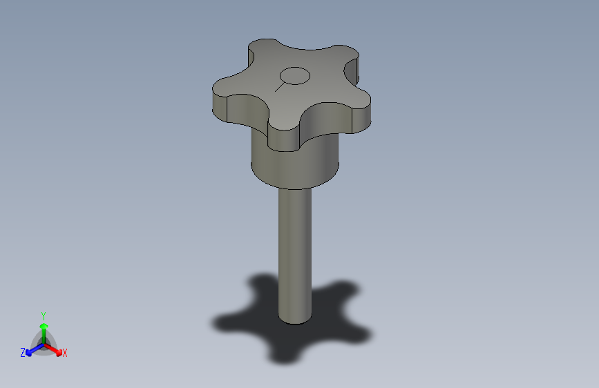 五角型外螺纹安装把手(旋钮)PKEB-M8-45爱安特0917C