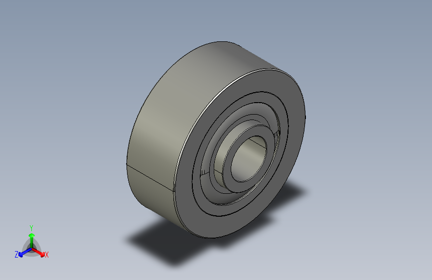 重载型两端突出型聚氨酯包裹型轴承滚轮RUDHW30