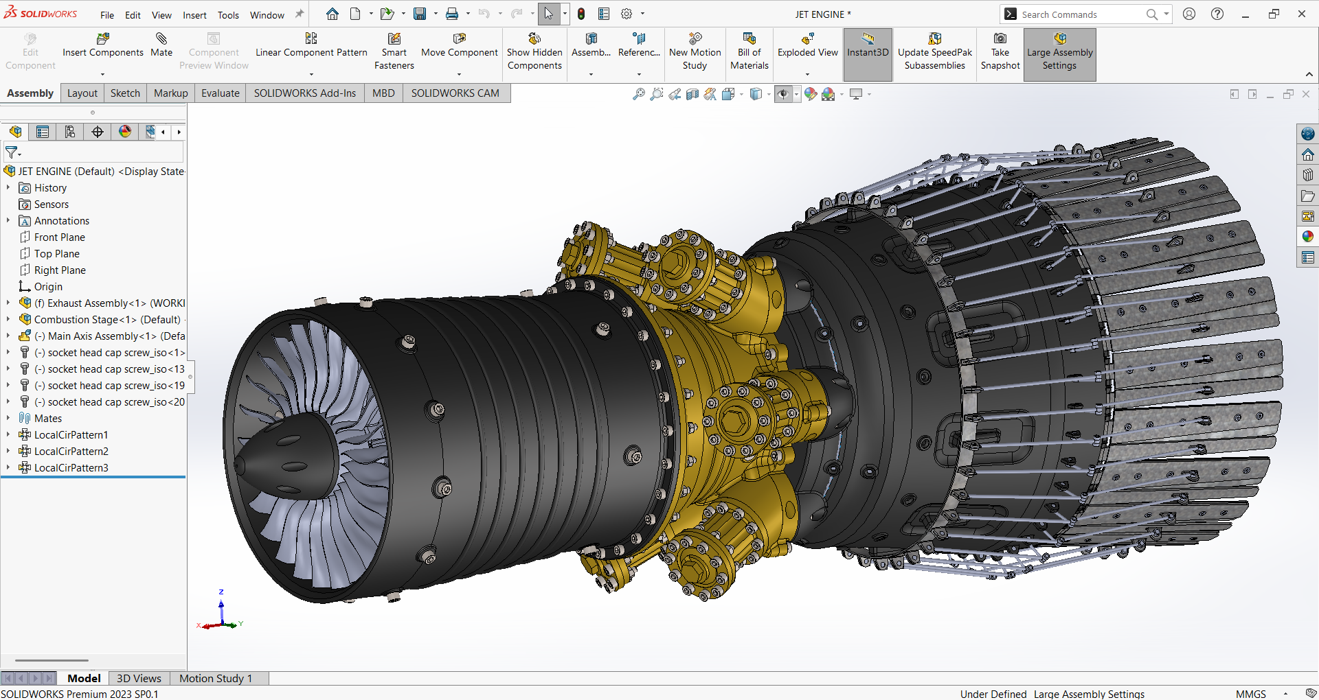 现代喷气式发动机