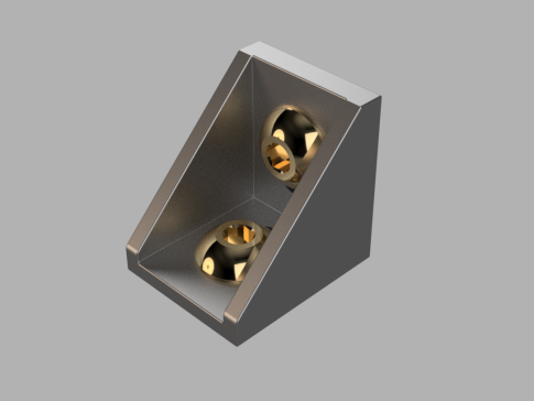 角码 2020铝型材配件 带 M5 螺丝和 T 型螺母