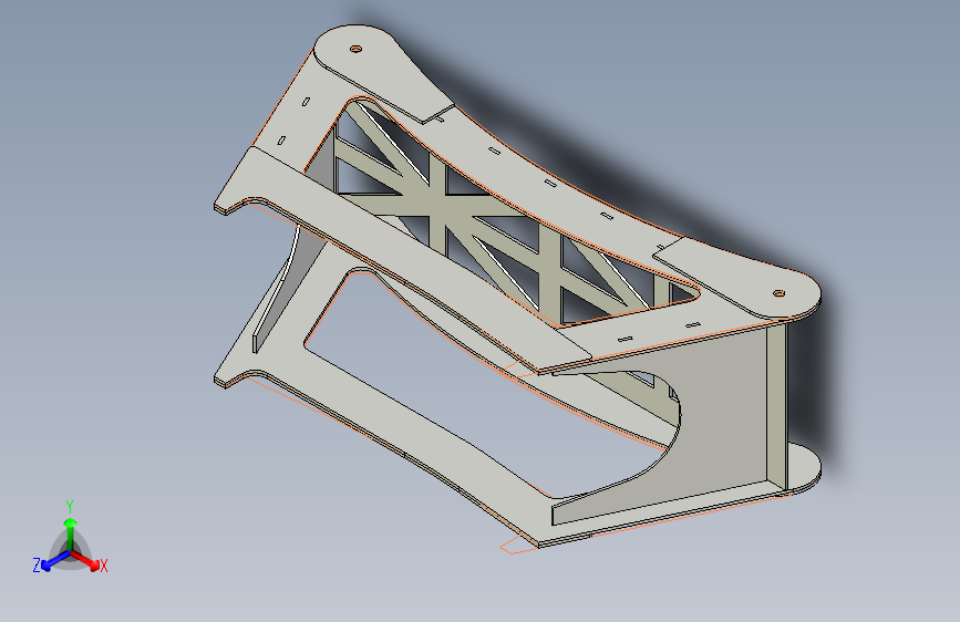 没有轮子的滑翔机手推车