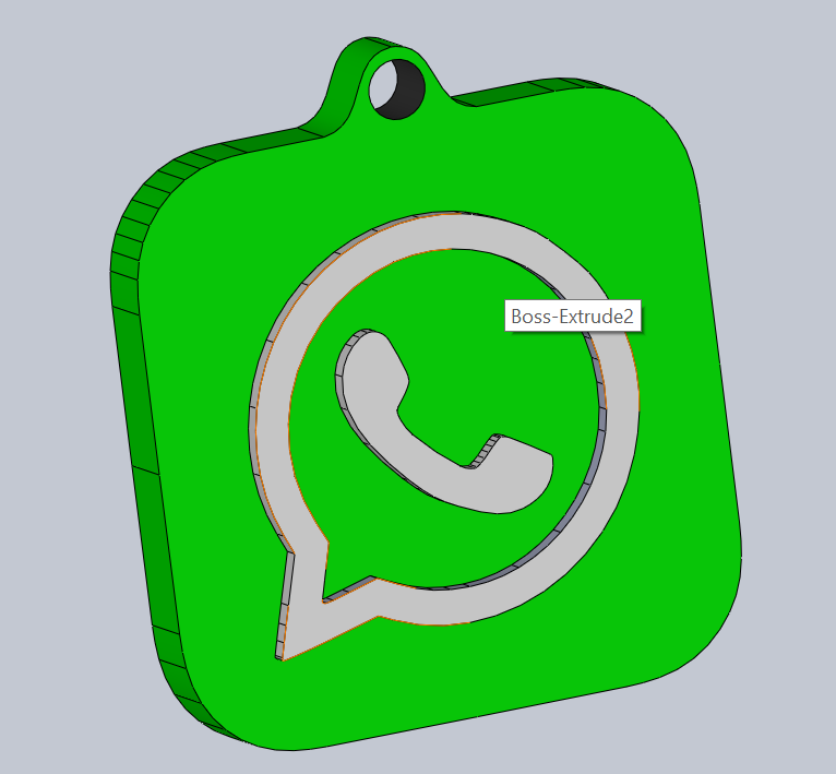 Whatsapp 标志钥匙链