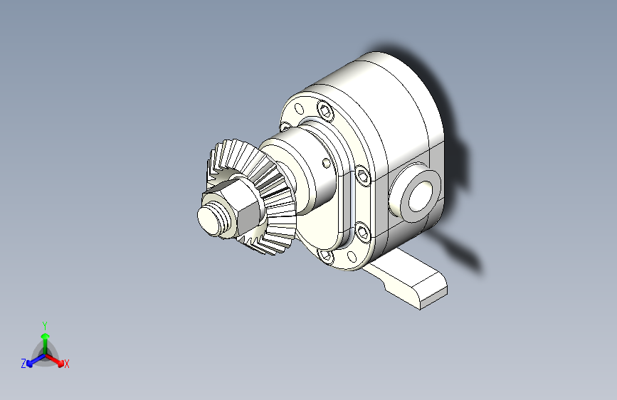 齿轮泵SolidWorks图