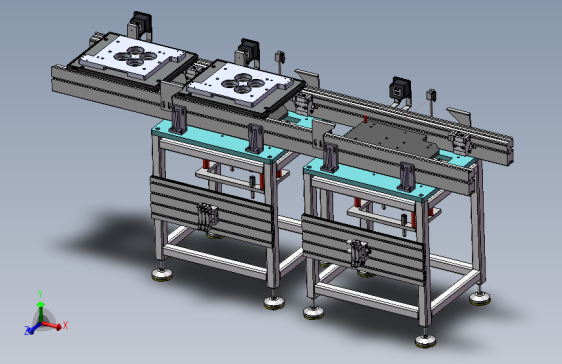 顶升定位台模块输送系统