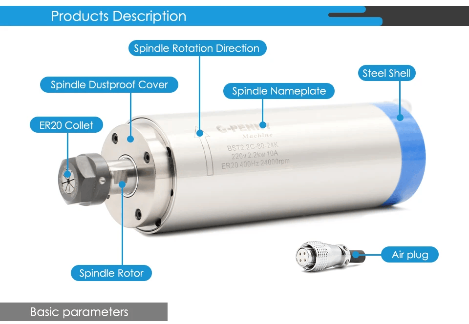 g-penny 2.2 kw 水冷主轴 直径80