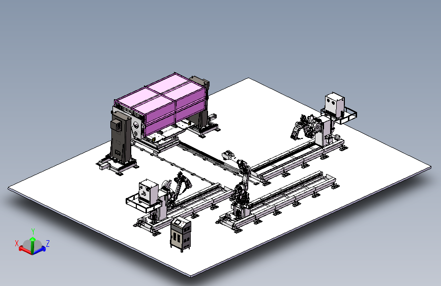 提升机标准机壳焊接