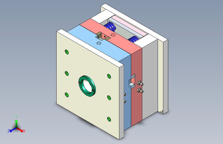 杯盖注塑模具设计-一模两腔