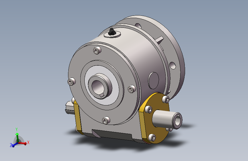SW2020蜗轮蜗杆减速器+渲染爆炸图+动画