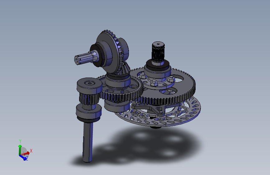 BAJA变速箱齿轮结构 STP格式