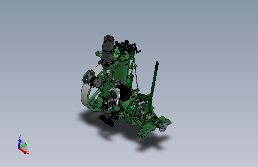 Yuba 8马力船用发动机  STEP格式
