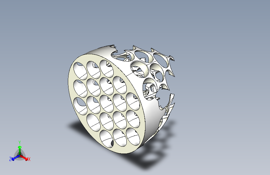 参数花之生命拼图：旋转挤压和布尔交集抽象形式