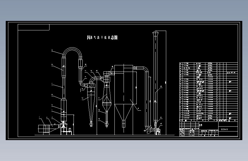 SZG-3闪蒸气流干燥机