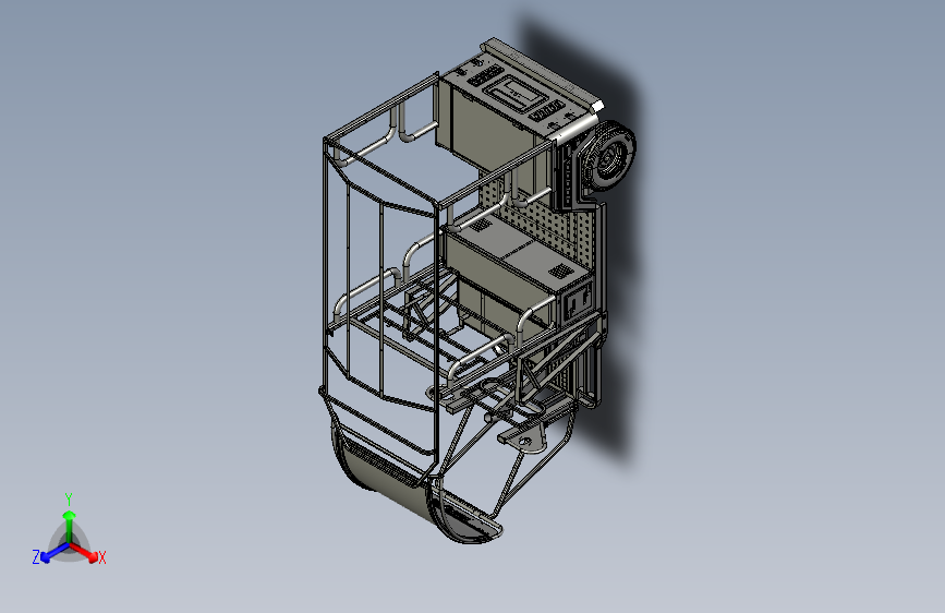 电动三轮车模型组件1