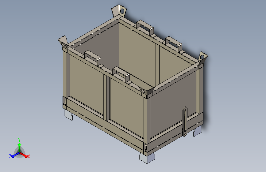 机加工底开门废料箱--1749558-55
