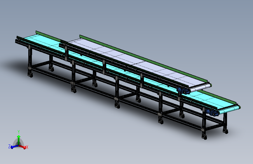 双层皮带水平输送机