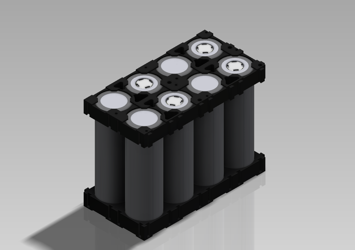 直排21700电池座