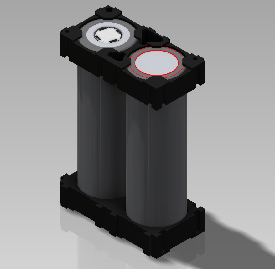 直排21700电池座