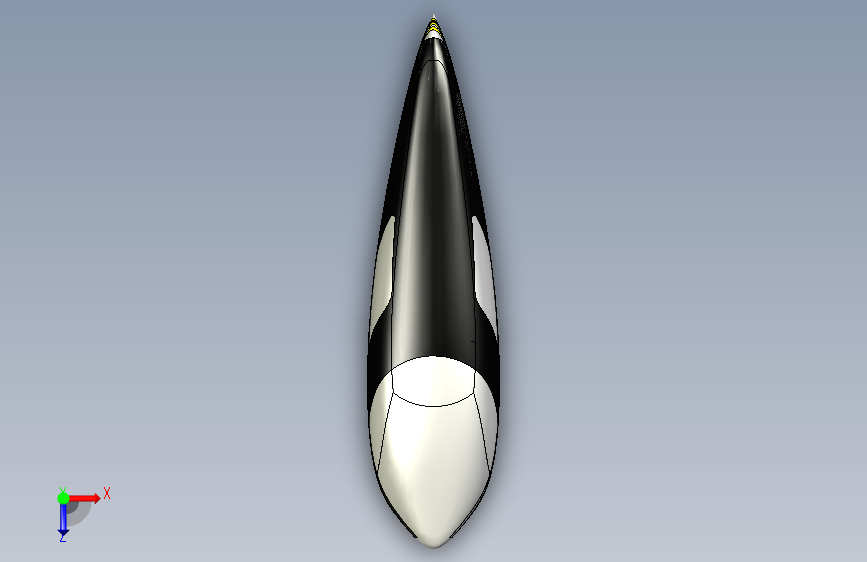 空气动力学车身 节能马拉松 俯视图